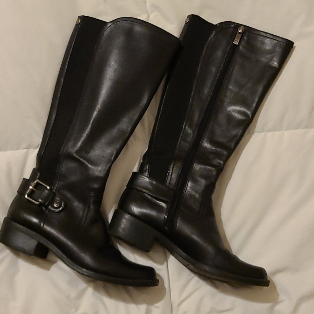 Ann Klein Leather Boots- 7M